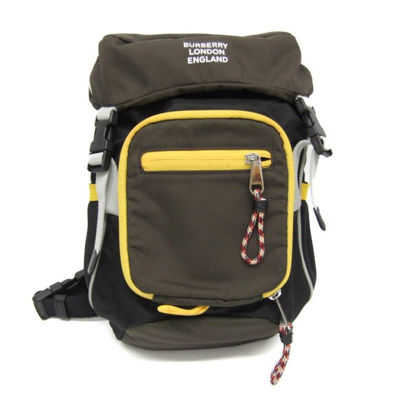Burberry Leo 801352 Women,Men Leather,Nylon Shoulder Bag Black,Khaki,Yellow - Picture 1 of 10